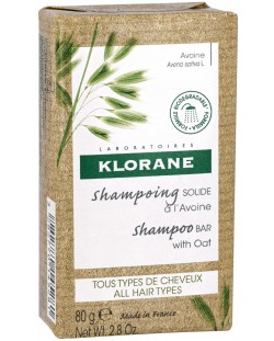 Klorane Oat Балансиращ твърд шампоан, 80 g