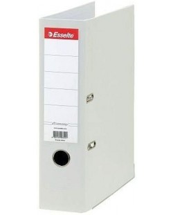 Класьор Esselte Eco - А4, 7.5 cm, РР, метален кант, сменяем етикет, бял