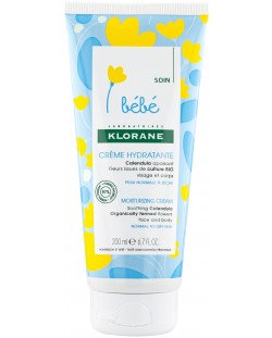 Klorane Bebe Calendula Хидратиращ крем за лице и тяло, 200 ml