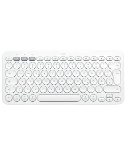 Клавиатура Logitech - Pebble Keys 2 K380s, безжична, US Layout, White