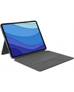 Клавиатура Logitech - Combo Touch, iPad Pro 11" 1st, 2nd, 3rd gen, Grey