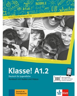 Klasse! A1.2 Kursbuch mit Audios und Videos online / Немски език - ниво A1.2: Учебник