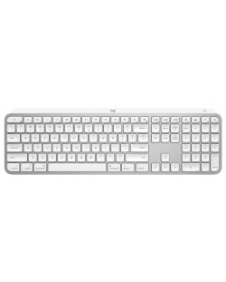 Клавиатура Logitech - MX Keys S for Mac USINTL, безжична, Pale Grey