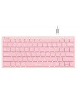 Клавиатура A4tech - FStyler FBX51C, безжична, Baby pink