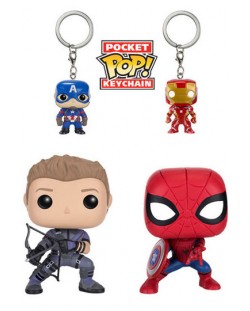 Ключодържатели и фигурки POP! Marvel Captain America: Civil War, 9cm