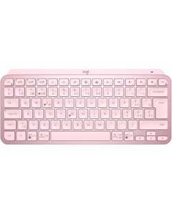 Клавиатура Logitech - MX Keys Mini, безжична, розова