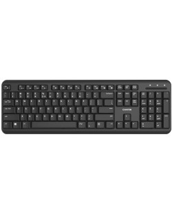 Клавиатура Canyon - CNS-HKBW02-BG, безжична, черна