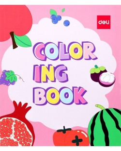 Книжка за оцветяване Deli EN041 - Плодове