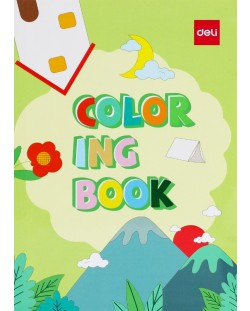 Книжка за оцветяване Deli EN049 - Пейзажи