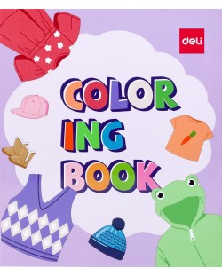 Книжка за оцветяване Deli EN045 - Дрехи