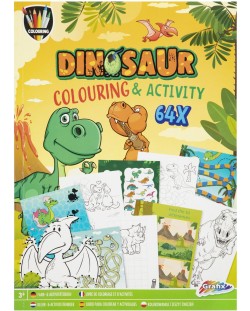 Книжка за оцветяване и дейности Grafix - Динозавър