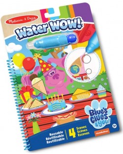 Книжка за рисуване с вода Melissa & Doug - Blue's Clues & You, Форми