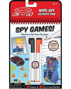 Книжка с изтриваеми маркери Melissa and Doug - Шпионски игри