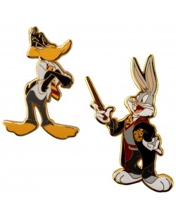 Комплект значки CineReplicas Animation: Looney Tunes - Bugs and Daffy at Hogwarts (WB 100th)