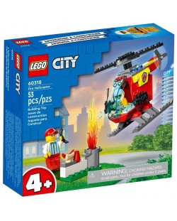 Конструктор LEGO City - Пожарникарски хеликоптер (60318)
