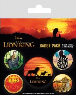 Комплект значки Pyramid Disney: The Lion King - Life of a King