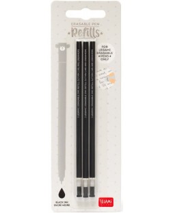 Комплект пълнители за гел химикалки Legami - 3 броя, черни