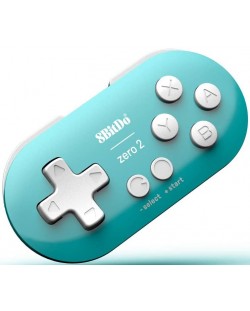 Безжичен контролер 8BitDo - Zero 2, тюркоаз (Nintendo Switch/PC)