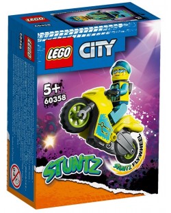 Конструктор LEGO City - Stuntz, Кибер каскадьорски мотоциклет (60358)
