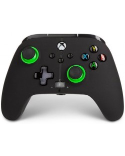 Контролер PowerA - Enhanced, за Xbox One/Series X/S, Green Hint