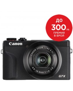 Компактен фотоапарат Canon - Powershot G7X III, Battery kit, черен