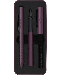 Комплект химикалка и писалка Faber-Castell Grip 2011 Berry - Лилав