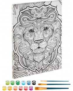 Комплект за рисуване по номера Grafix - Лъв