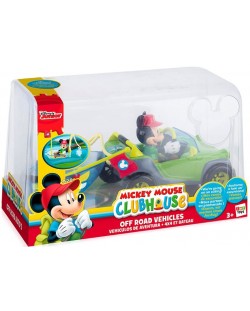 Комплект фигурки IMC Toys - Мики Маус с джип и лодка