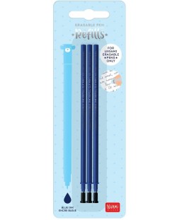 Комплект пълнители за гел химикалки Legami - 3 броя, сини