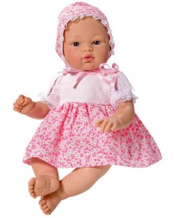 Кукла Asi - Бебе Коке, с розова рокличка на цветя