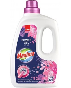Концентриран гел за пране Sano - Maxima Soft Silk, 60 пранета, 3 L