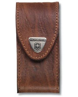 Кожен калъф за джобен нож Victorinox 84 mm и 91 mm - кафяв