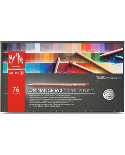 Комплект цветни моливи Caran d'Ache Luminance 6901 - 76 цвята