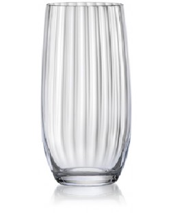 Комплект чаши за вода Bohemia - Royal Waterfall, 6 броя x 350 ml