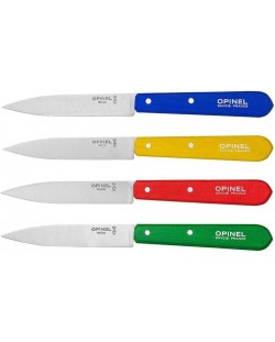 Комплект кухненски ножове Opinel - Classic 112, 4 броя, многоцветни