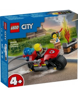 Конструктор LEGO City - Спасителен пожарен мотоциклет (60410)