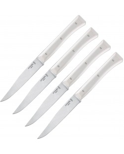 Комплект ножове Opinel Facette - Бели, 4 броя