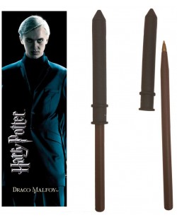 Комплект химикалка и разделител за книги The Noble Collection Movies: Harry Potter - Draco Malfoy