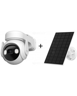 Комплект камера и соларен панел Imou - Cell PT, 90°, бели