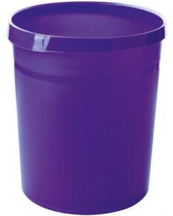 Кош за отпадъци Han Grip Trend - пластмасов, 18 l, лилав