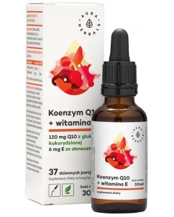 Коензим Q10 + Витамин Е, капки, 30 ml, Aura Herbals