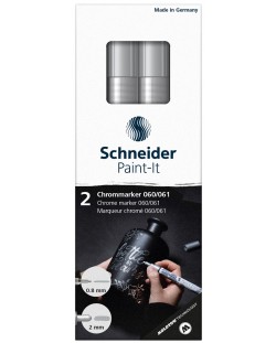 Комплект хром маркери Schneider Paint-It - 0.8 mm и 2.0 mm, с огледален ефект