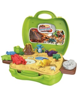 Комплект с моделин RS Toys - Jurassic Adventures, 26 части