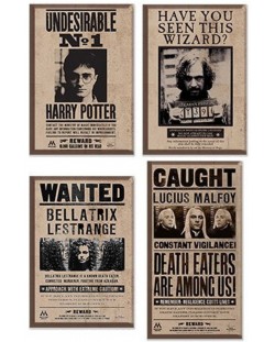 Комплект магнити Cine Replicas Movies: Harry Potter - Wanted Posters