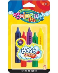 Комплект пастели за баня Colorino Kids - 5 цвята