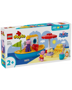 Конструктор LEGO Duplo - Peppa Pig пътуване с лодка (10432)