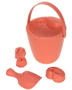Комплект играчки за пясък Lassig - Splash & Fun, розов, 5 броя
