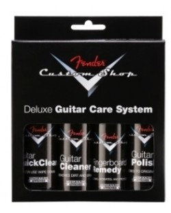 Комплект за почистване на китара Fender - Custom Shop 4-Step, черен