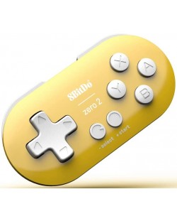 Безжичен контролер 8BitDo - Zero 2, жълт (Nintendo Switch/PC)