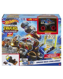 Комплект Hot Wheels Monster Trucks - Световна арена, Smash Race Challenge
